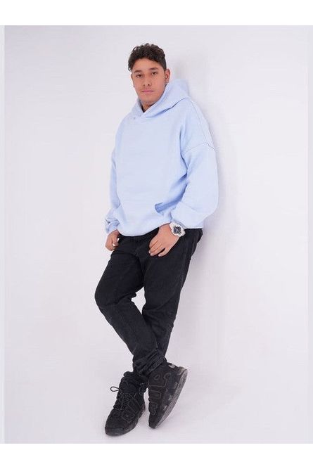sky blue oversized hoodie