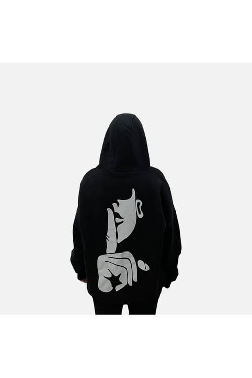 Black oversized hoodie